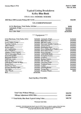 Delmonico Red Pearlcoat 2025 RAM 1500 Laramie