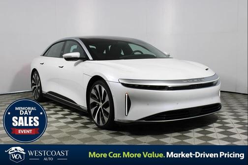 Stellar White Metallic 2023 Lucid Air Touring
