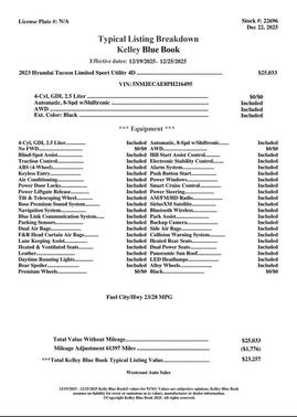 2023 Hyundai TUCSON Limited