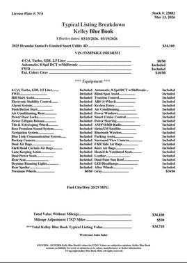 2025 Hyundai SANTA FE Limited