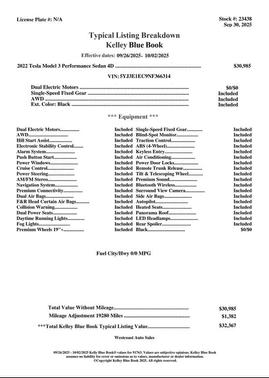 2022 Tesla Model 3 Performance