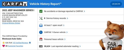 2022 Jeep Wagoneer Series I 4x4