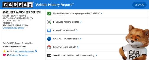 2022 Jeep Wagoneer Series I 4x4