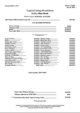 2023 Subaru BRZ Limited