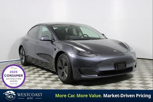 Gray 2021 Tesla Model 3 Standard Range Plus