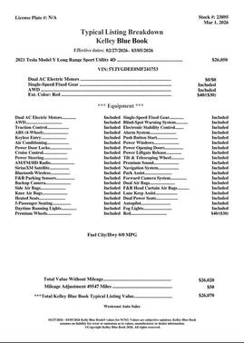 2021 Tesla Model Y Long Range Dual Motor All-Wheel Drive