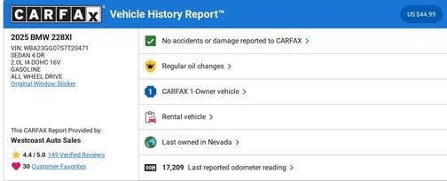 2025 BMW 228 Gran Coupe xDrive