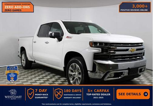 Summit White 2020 Chevrolet Silverado 1500 LTZ