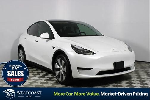 Pearl White Multi-Coat 2021 Tesla Model Y Long Range Dual Motor All-Wheel Drive