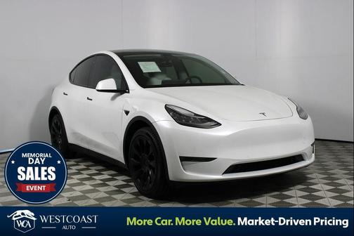 Pearl White Multi-Coat 2020 Tesla Model Y Long Range Dual Motor All-Wheel Drive