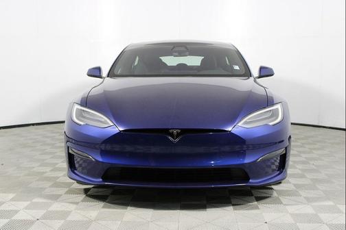 Deep Blue Metallic 2021 Tesla Model S Plaid