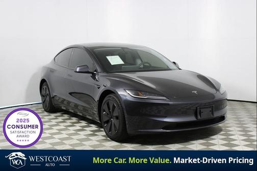 Stealth Grey 2025 Tesla Model 3 Long Range
