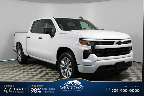 Summit White 2022 Chevrolet Silverado 1500 Custom