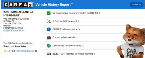 2025 Hyundai ELANTRA HEV Blue