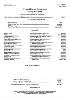 2025 Chevrolet Equinox EV LT