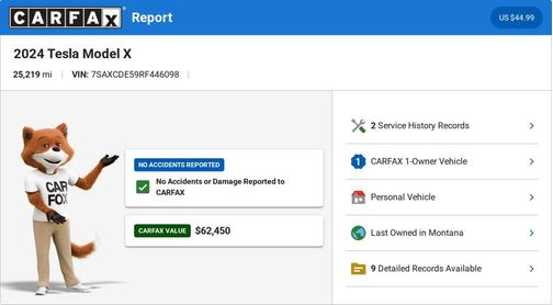 Stealth Grey 2024 Tesla Model X Long Range