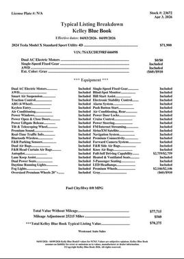 Stealth Grey 2024 Tesla Model X Long Range