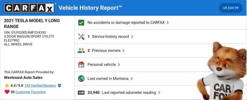 2021 Tesla Model Y Long Range Dual Motor All-Wheel Drive