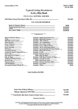 2023 Fisker Ocean Ultra