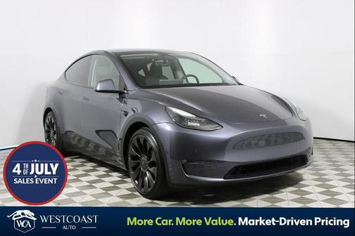 Gray 2022 Tesla Model Y Performance Dual Motor All-Wheel Drive