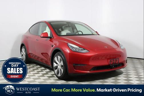 Red Multi-Coat 2021 Tesla Model Y Long Range Dual Motor All-Wheel Drive