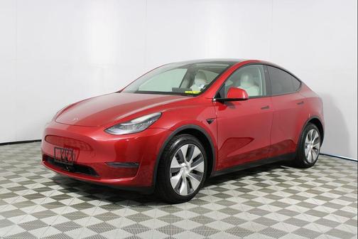 Red Multi-Coat 2021 Tesla Model Y Long Range Dual Motor All-Wheel Drive