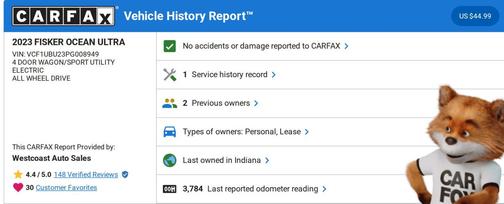 2023 Fisker Ocean Ultra
