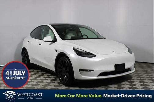 Pearl White Multi-Coat 2021 Tesla Model Y Performance Dual Motor All-Wheel Drive