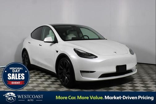 Pearl White Multi-Coat 2021 Tesla Model Y Performance Dual Motor All-Wheel Drive