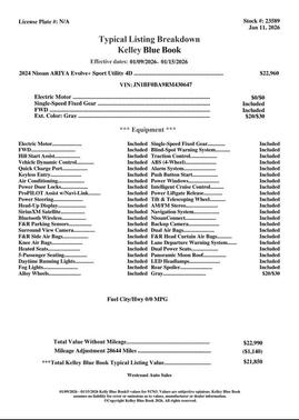 2024 Nissan ARIYA EVOLVE+