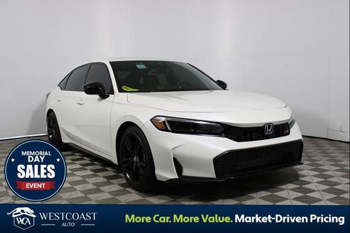 Platinum White Pearl 2025 Honda Civic Si Base