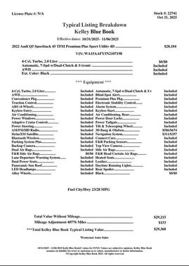 2022 Audi Q5 45 S line Premium Plus