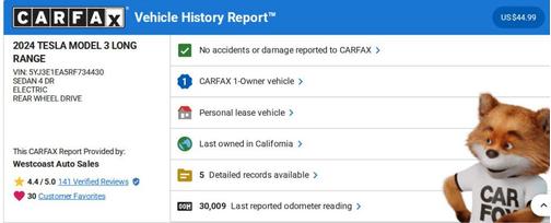 2024 Tesla Model 3 Long Range