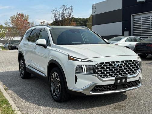 Serenity White Pearl 2023 Hyundai SANTA FE HEV SEL Premium
