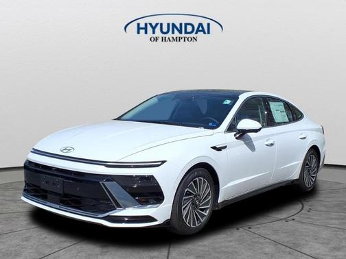 Serenity White 2026 Hyundai SONATA Hybrid Limited