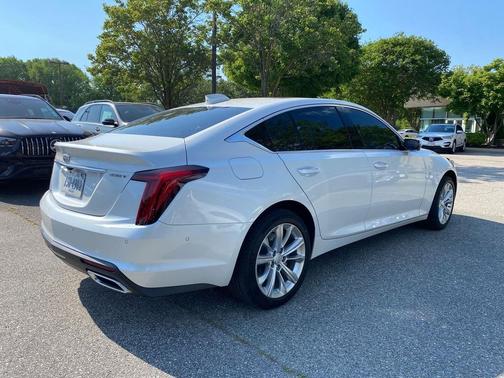 Crystal White Tricoat 2025 Cadillac CT5 Premium Luxury