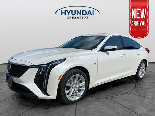 Crystal White Tricoat 2025 Cadillac CT5 Premium Luxury