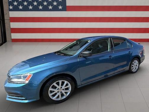 Silk Blue Metallic 2015 Volkswagen Jetta 1.8T SE