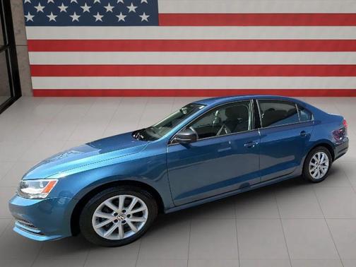 Silk Blue Metallic 2015 Volkswagen Jetta 1.8T SE