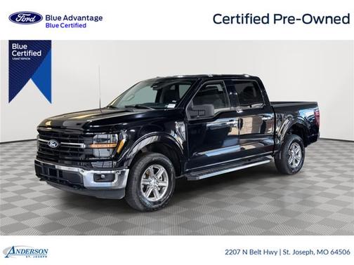 AGATE BLACK METALLIC 2025 Ford F-150 XLT
