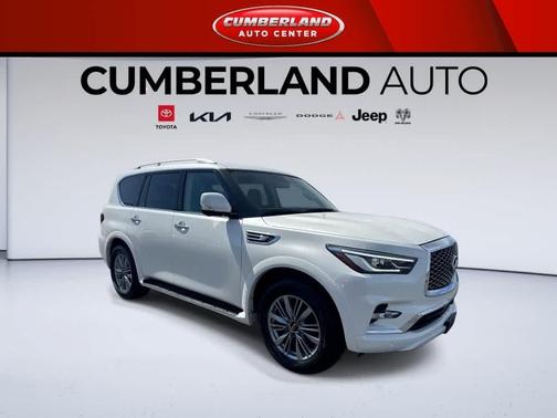 Moonstone White 2024 INFINITI QX80 Luxe