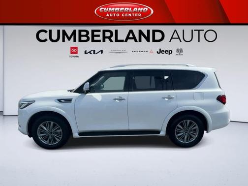 Moonstone White 2024 INFINITI QX80 Luxe