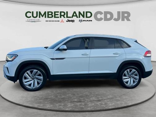 Pure White 2023 Volkswagen Atlas Cross Sport 2.0T SE w/Technology