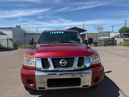 Red Brawn 2008 Nissan Titan SE Crew Cab