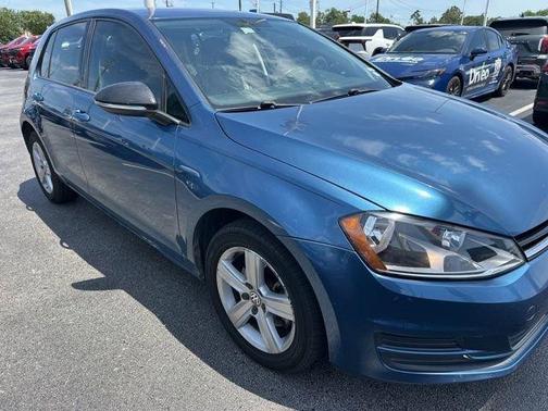 Blue 2015 Volkswagen Golf TDI S 4-Door