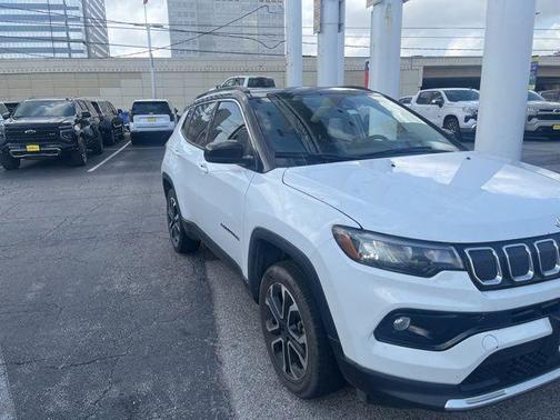 Bright White Clearcoat 2022 Jeep Compass Limited