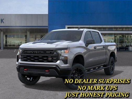 Sterling Gray Metallic 2026 Chevrolet Silverado 1500 Custom Trail Boss