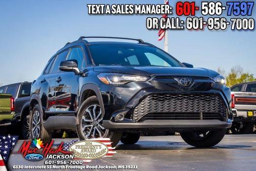 Jet Black 2025 Toyota Corolla Cross Hybrid SE