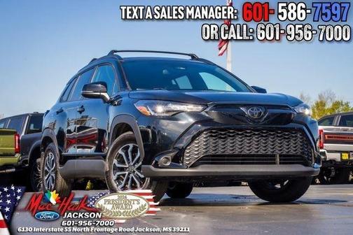 Jet Black 2025 Toyota Corolla Cross Hybrid SE