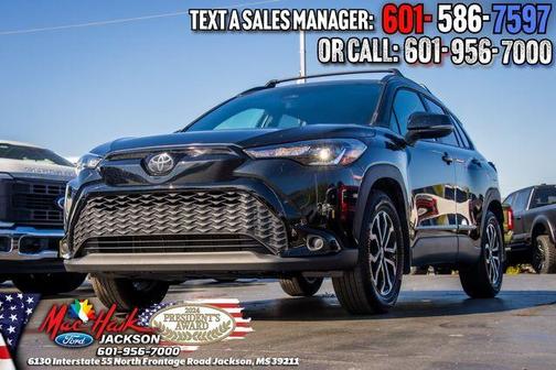 Jet Black 2025 Toyota Corolla Cross Hybrid SE